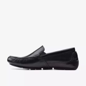 Mocassins Markman Plain en cuir noir pour homme