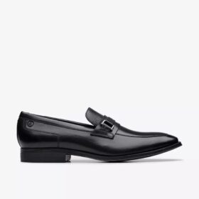 Mocassins Paulton Lo en cuir noir pour homme