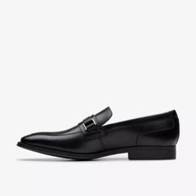 Mocassins Paulton Lo en cuir noir pour homme