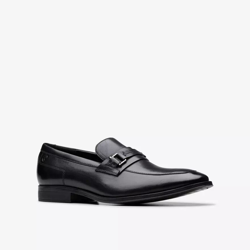 Mocassins Paulton Lo en cuir noir pour homme Mocassins Paulton Lo en cuir noir pour homme