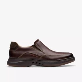Mocassins pour homme Un Briley Step en cuir acajou | Clark&rsquo;s