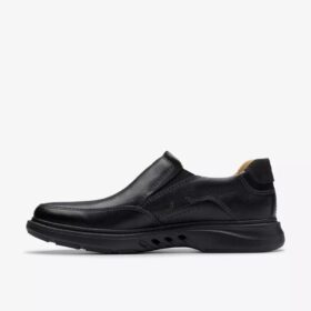 Mocassins pour homme Un Briley Step en cuir noir | clarks