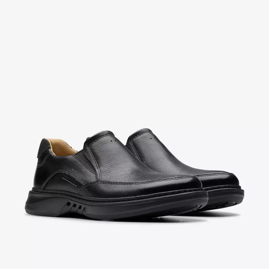 Mocassins pour homme Un Briley Step en cuir noir | clarks Mocassins pour homme Un Briley Step en cuir noir | clarks