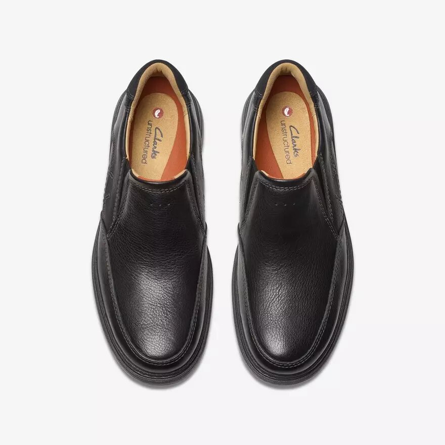 Mocassins pour homme Un Briley Step en cuir noir | clarks Mocassins pour homme Un Briley Step en cuir noir | clarks