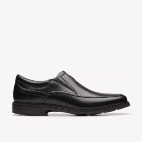 Mocassins pour homme Un Kendric Go en cuir noir | Clark&rsquo;s