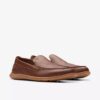 Mocassins sans lacets Flexway Step en cuir marron clair pour homme Mocassins sans lacets Flexway Step en cuir marron clair pour homme
