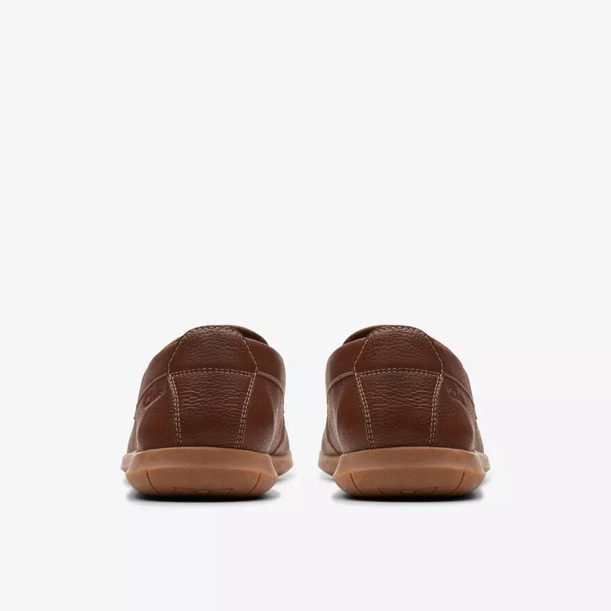Mocassins sans lacets Flexway Step en cuir marron clair pour homme Mocassins sans lacets Flexway Step en cuir marron clair pour homme