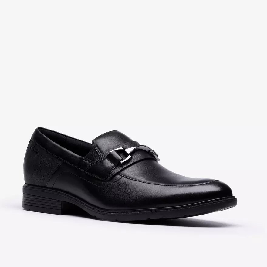 Mocassins Steadwell Bit en cuir noir pour homme Mocassins Steadwell Bit en cuir noir pour homme