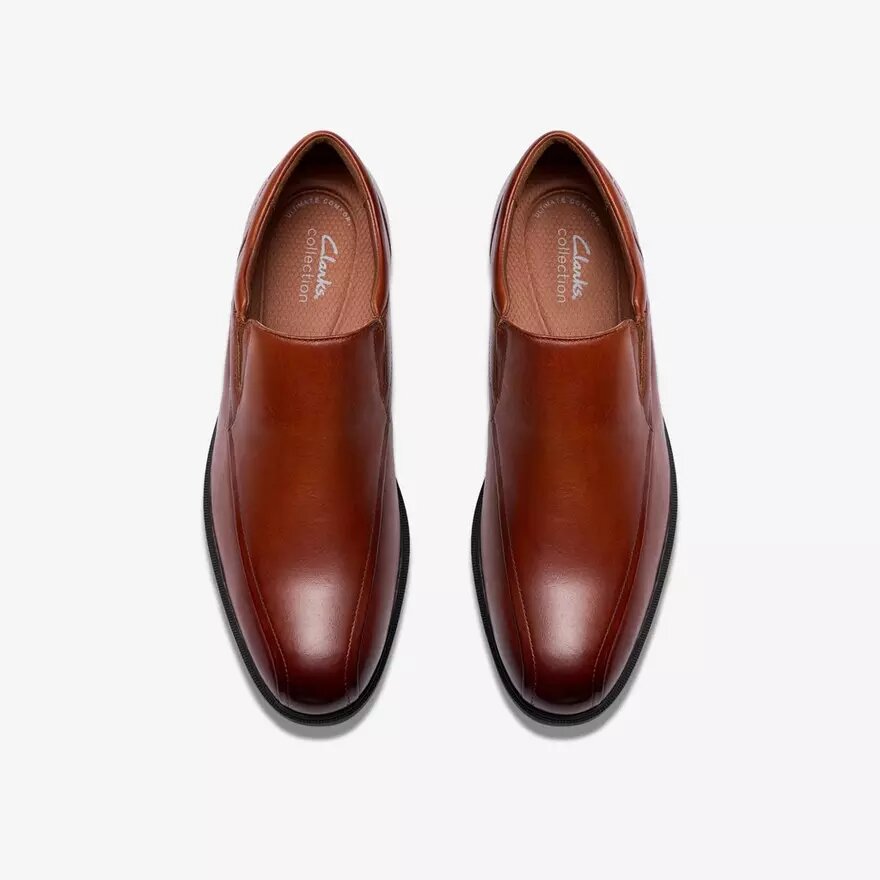 Mocassins Steadwell Step pour homme en cuir brun foncé Mocassins Steadwell Step pour homme en cuir brun foncé