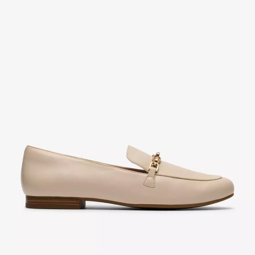 Mocassins Tamna Iris en cuir blanc pour femme Mocassins Tamna Iris en cuir blanc pour femme