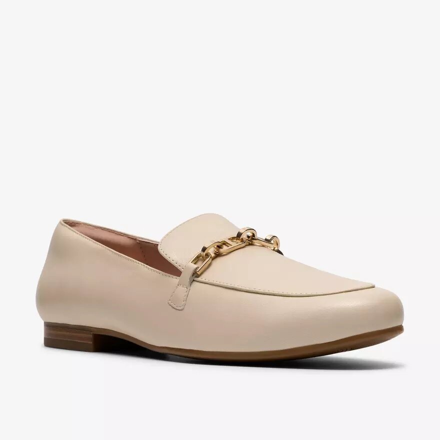 Mocassins Tamna Iris en cuir blanc pour femme Mocassins Tamna Iris en cuir blanc pour femme