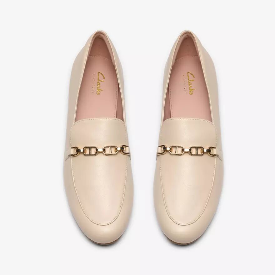 Mocassins Tamna Iris en cuir blanc pour femme Mocassins Tamna Iris en cuir blanc pour femme