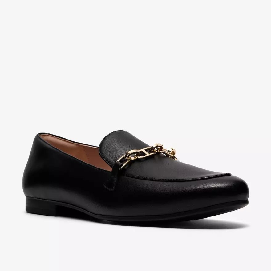 Mocassins Tamna Iris en cuir noir pour femme Mocassins Tamna Iris en cuir noir pour femme
