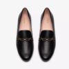 Mocassins Tamna Iris en cuir noir pour femme Mocassins Tamna Iris en cuir noir pour femme