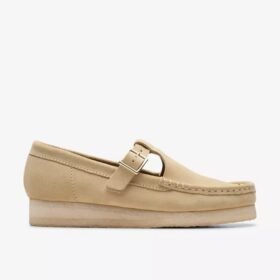 Mocassins Wallabee T-Bar en daim érable pour femme
