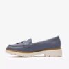 Mocassins Westlynn Bella en cuir bleu denim pour femme Mocassins Westlynn Bella en cuir bleu denim pour femme