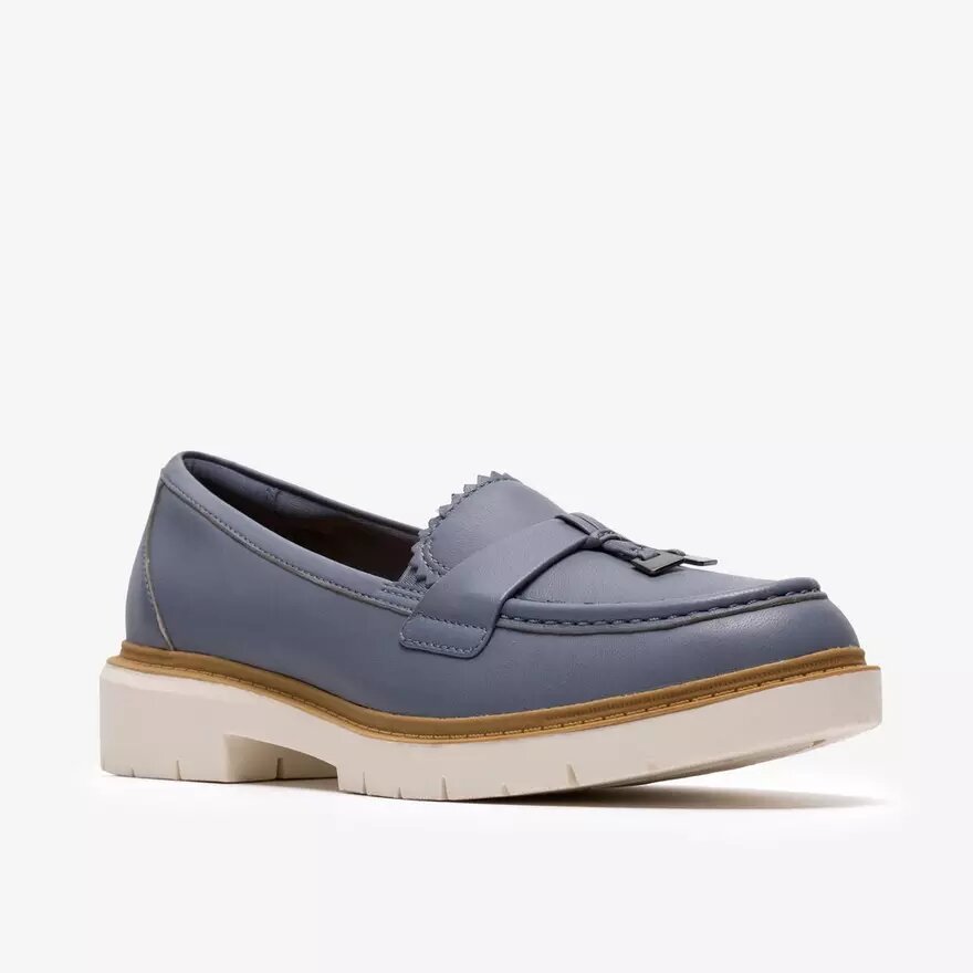Mocassins Westlynn Bella en cuir bleu denim pour femme Mocassins Westlynn Bella en cuir bleu denim pour femme