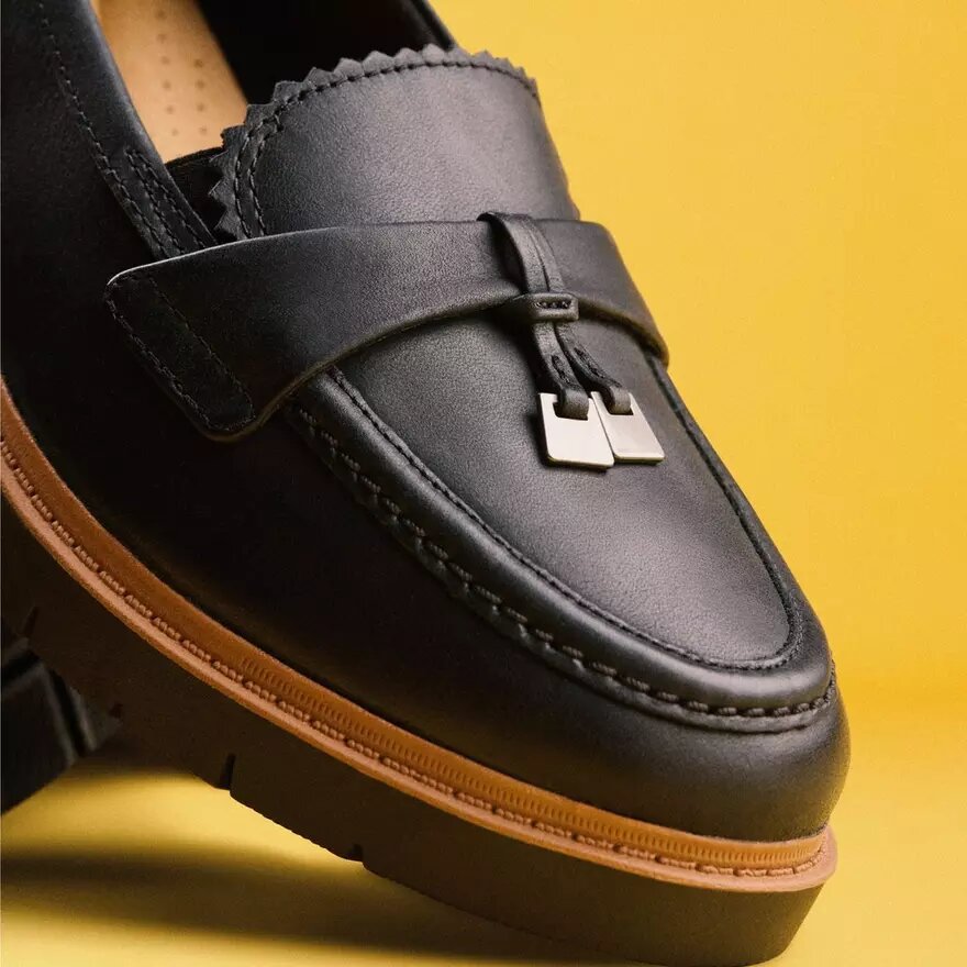 Mocassins Westlynn Bella en cuir noir pour femme Mocassins Westlynn Bella en cuir noir pour femme