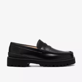 Mocassins Yukoner Penny en cuir noir pour homme