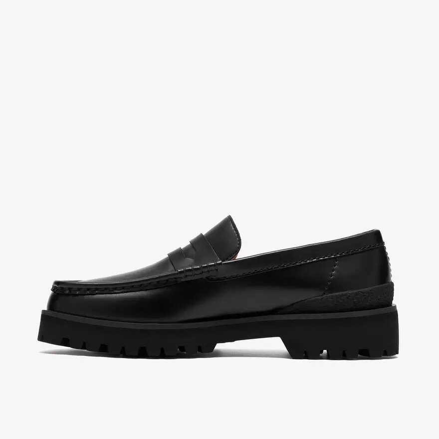 Mocassins Yukoner Penny en cuir noir pour homme Mocassins Yukoner Penny en cuir noir pour homme