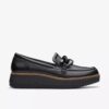 Mocassins Zylah May en cuir noir pour femme, taille US