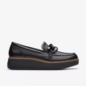 Mocassins Zylah May en cuir noir pour femme, taille US