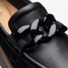 Mocassins Zylah May en cuir noir pour femme, taille US