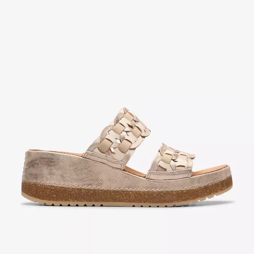 Mules Kassanda pour femme, combinaison de couleurs métalliques Mules Kassanda pour femme, combinaison de couleurs métalliques