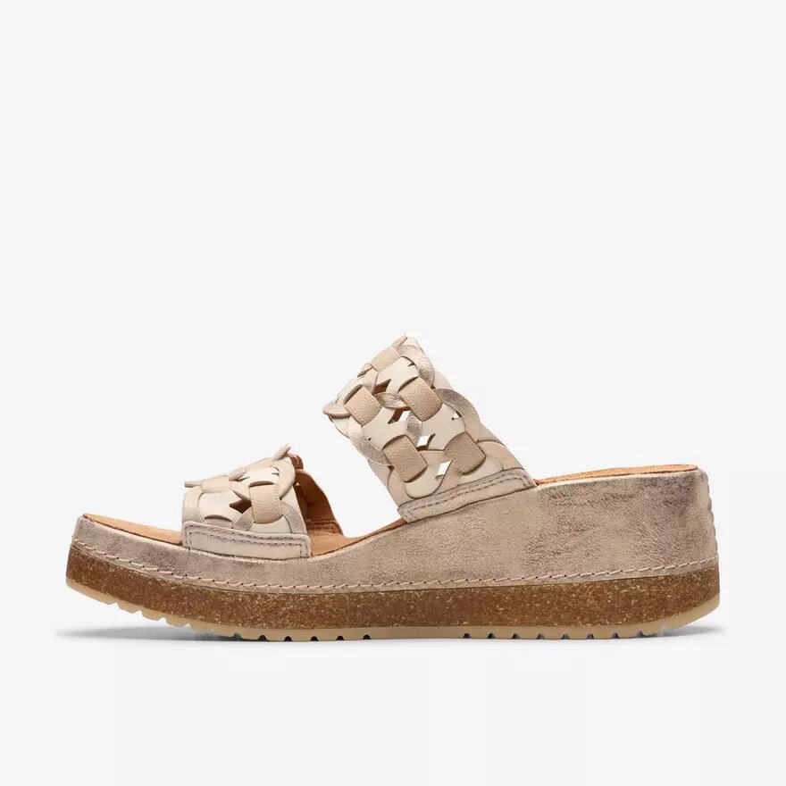Mules Kassanda pour femme, combinaison de couleurs métalliques Mules Kassanda pour femme, combinaison de couleurs métalliques