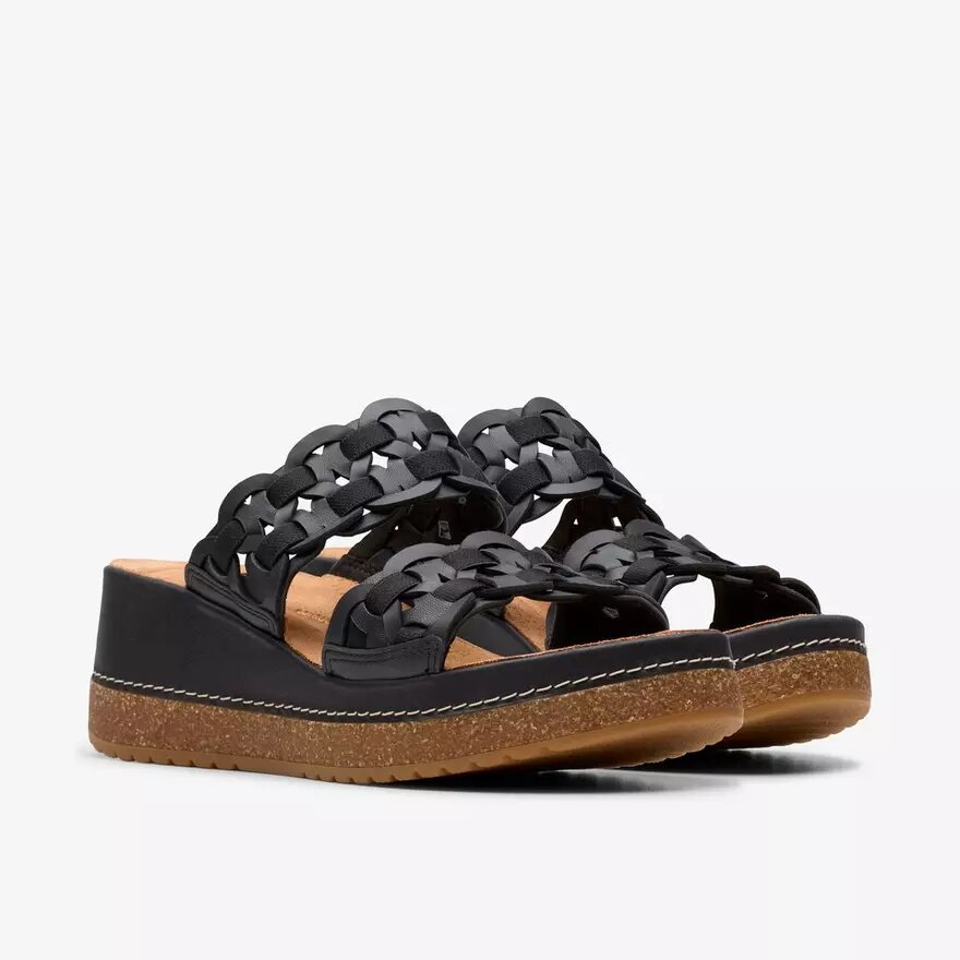 Mules Kassanda pour femme, noir, mélange de matières Mules Kassanda pour femme, noir, mélange de matières