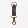 Porte-clés en cuir huilé pour homme, marron, portefeuille Porte-clés en cuir huilé pour homme, marron, portefeuille