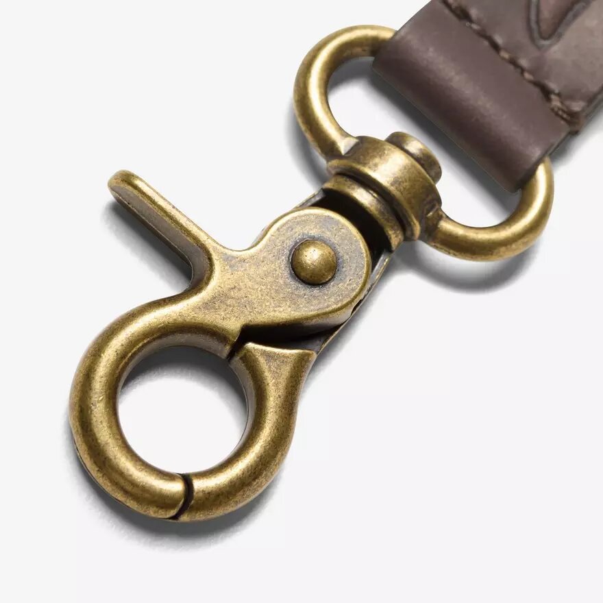 Porte-clés en cuir huilé pour homme, marron, portefeuille Porte-clés en cuir huilé pour homme, marron, portefeuille