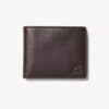 Portefeuille classique pour homme « Pebble » à pliage fin, marron, États-Unis Portefeuille classique pour homme « Pebble » à pliage fin, marron, États-Unis