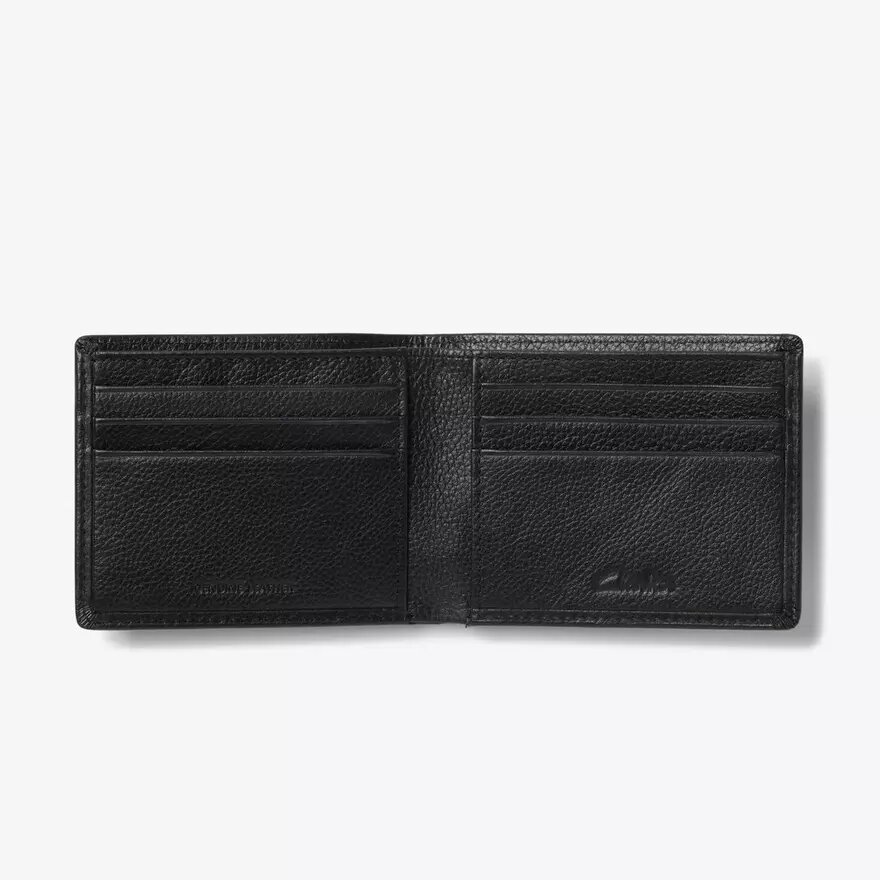 Portefeuille classique pour homme Slimfold en cuir grainé, noir, taille US Portefeuille classique pour homme Slimfold en cuir grainé, noir, taille US