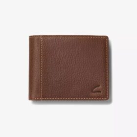 Portefeuille fin pour homme « Weathered Pebble » marron – États-Unis