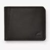 Portefeuille pour homme en cuir ciré Buff, noir, taille US Portefeuille pour homme en cuir ciré Buff, noir, taille US