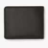 Portefeuille pour homme en cuir ciré Buff, noir, taille US Portefeuille pour homme en cuir ciré Buff, noir, taille US