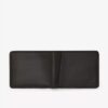 Portefeuille pour homme en cuir ciré Buff, noir, taille US Portefeuille pour homme en cuir ciré Buff, noir, taille US