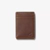 Portefeuille pour homme à pince à billets large, marron, style « Pebble » (États-Unis) Portefeuille pour homme à pince à billets large, marron, style « Pebble » (États-Unis)