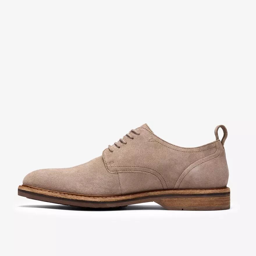 Richelieus Aldwin Lace en daim gris pour homme Richelieus Aldwin Lace en daim gris pour homme