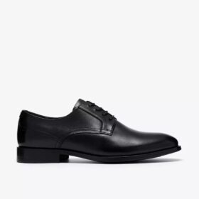 Richelieus Bowburn à lacets en cuir noir pour homme