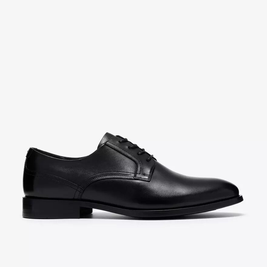 Richelieus Bowburn à lacets en cuir noir pour homme Richelieus Bowburn à lacets en cuir noir pour homme