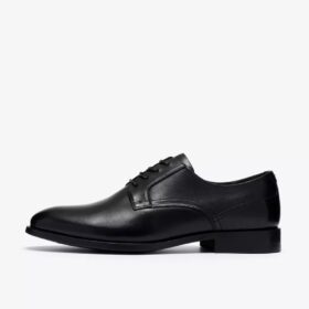 Richelieus Bowburn à lacets en cuir noir pour homme
