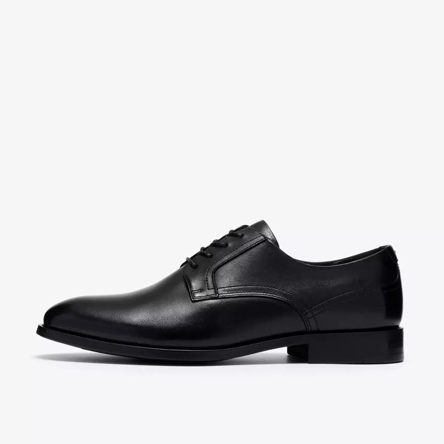 Richelieus Bowburn à lacets en cuir noir pour homme Richelieus Bowburn à lacets en cuir noir pour homme