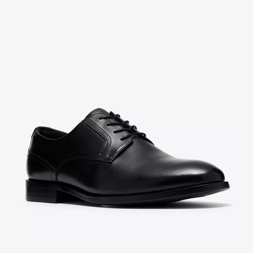 Richelieus Bowburn à lacets en cuir noir pour homme Richelieus Bowburn à lacets en cuir noir pour homme
