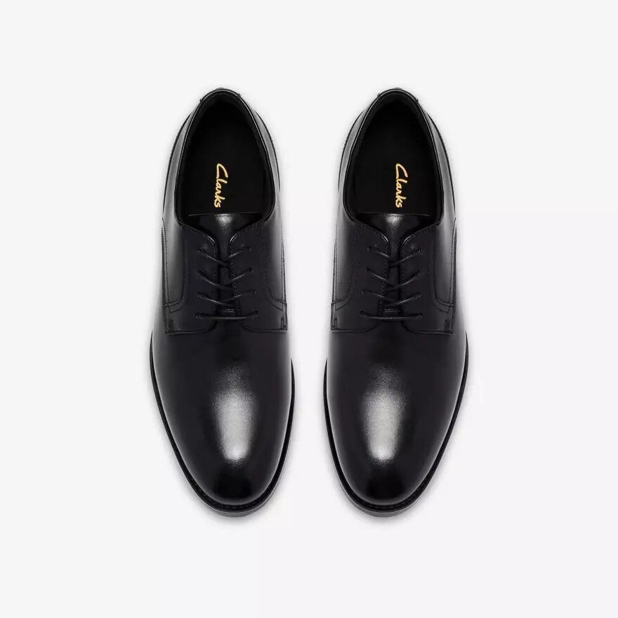 Richelieus Bowburn à lacets en cuir noir pour homme Richelieus Bowburn à lacets en cuir noir pour homme