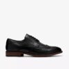 Richelieus Bowburn Tip en cuir noir pour homme Richelieus Bowburn Tip en cuir noir pour homme