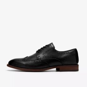 Richelieus Bowburn Tip en cuir noir pour homme