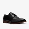 Richelieus Bowburn Tip en cuir noir pour homme Richelieus Bowburn Tip en cuir noir pour homme