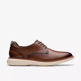 Richelieus Brantin Plain en cuir beige foncé pour homme